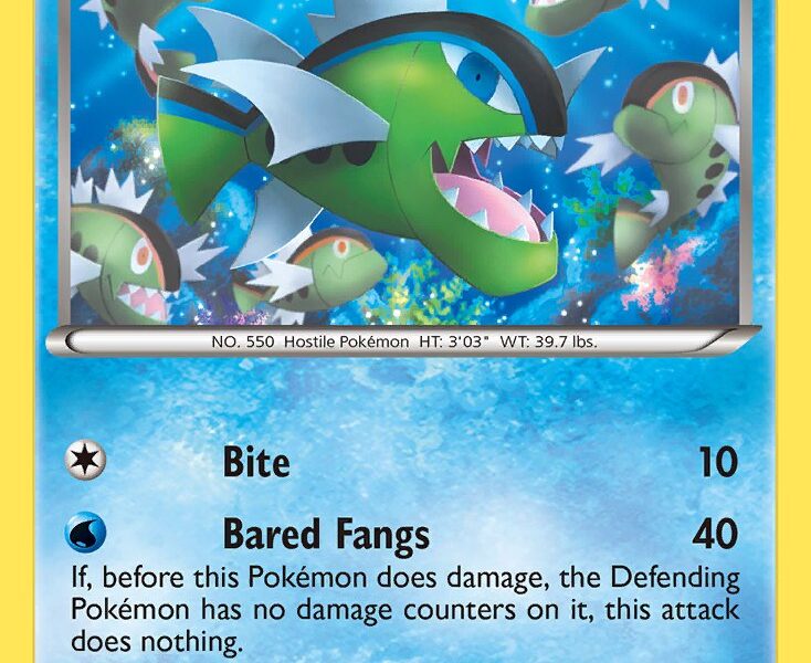Basculin Pokemon Kaart
