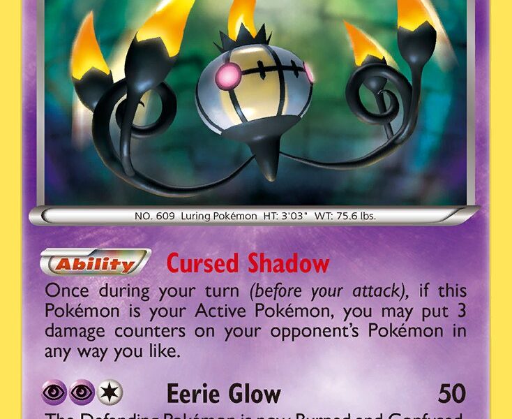 Chandelure Pokemon Kaart