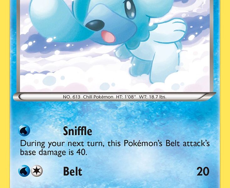 Cubchoo Pokemon Kaart