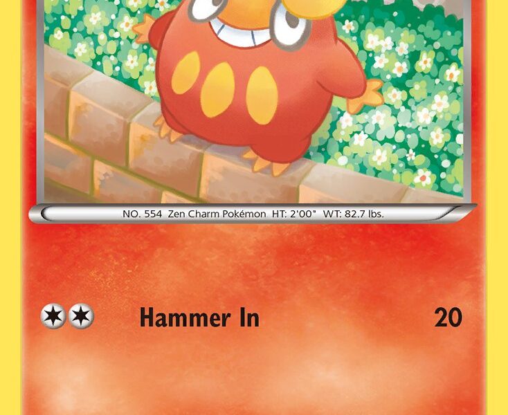 Darumaka Pokemon Kaart