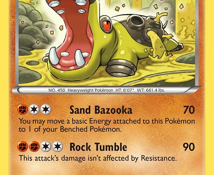 Hippowdon Pokemon Kaart