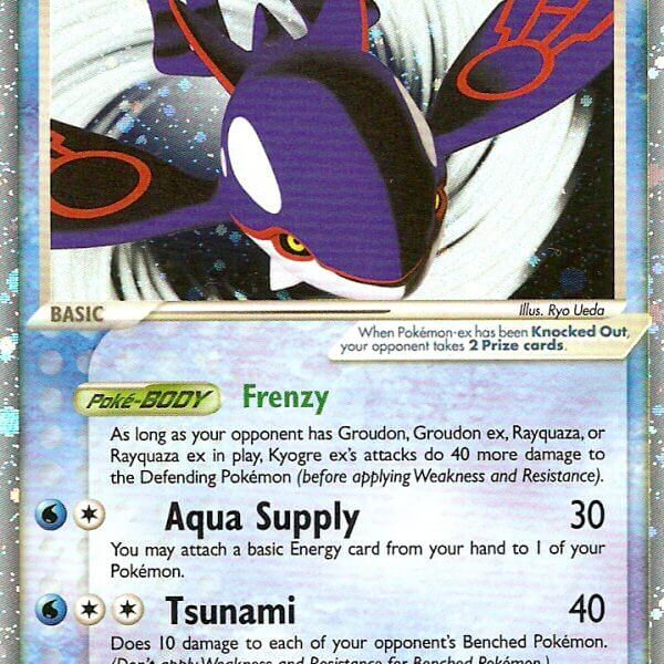 Kyogre ex Pokemon Kaart