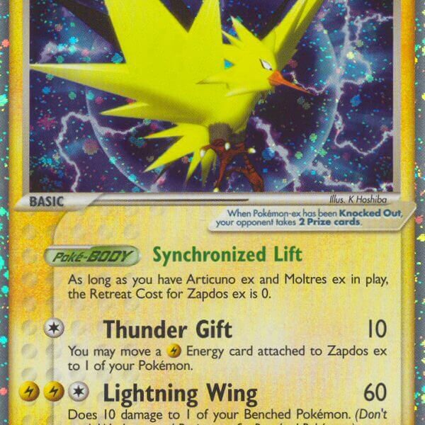 Zapdos ex Pokemon Kaart