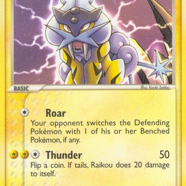 Raikou Pokemon Kaart