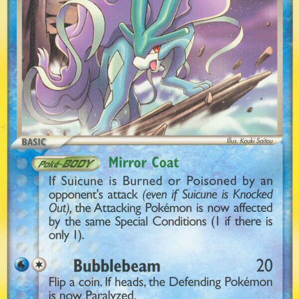 Suicune Pokemon Kaart