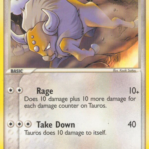 Tauros Pokemon Kaart