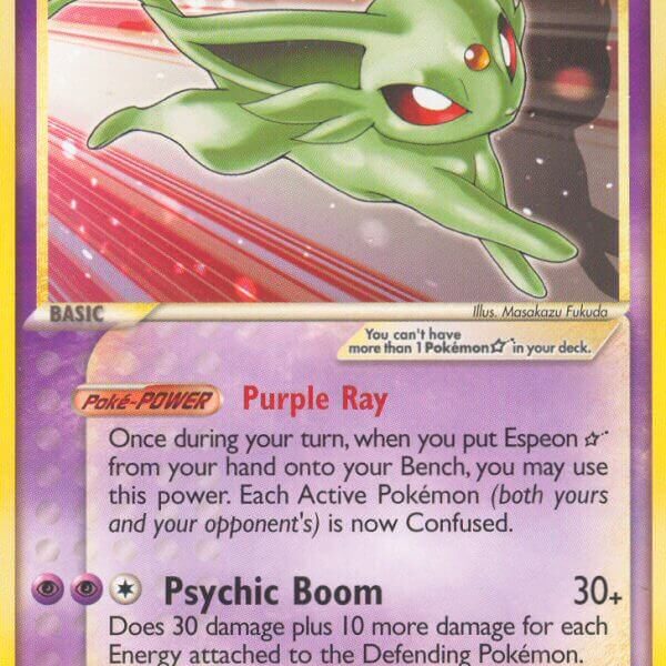 Espeon Star Pokemon Kaart