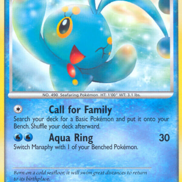 Manaphy Pokemon Kaart