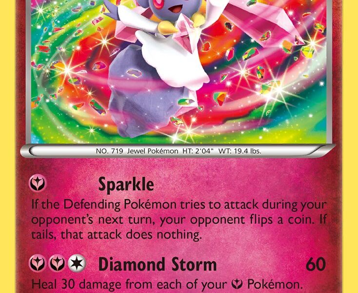Diancie Pokemon Kaart