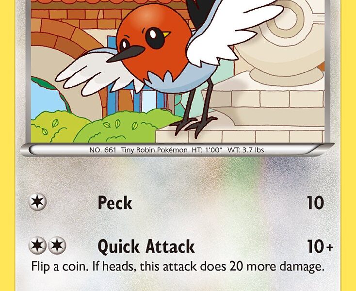 Fletchling Pokemon Kaart
