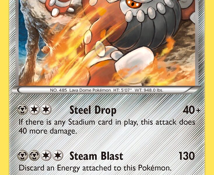 Heatran Pokemon Kaart
