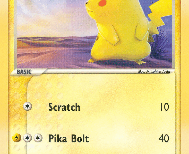 Pikachu Pokemon Kaart