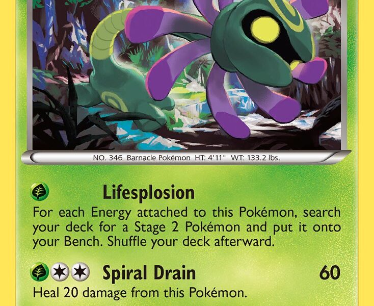 Cradily Pokemon Kaart