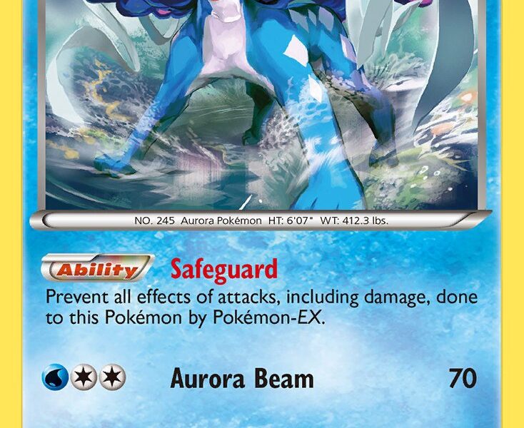 Suicune Pokemon Kaart