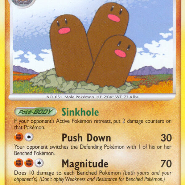 Dugtrio Pokemon Kaart