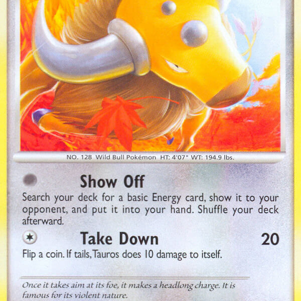 Tauros Pokemon Kaart