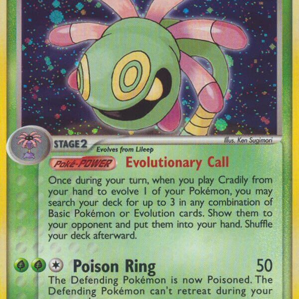 Cradily Pokemon Kaart