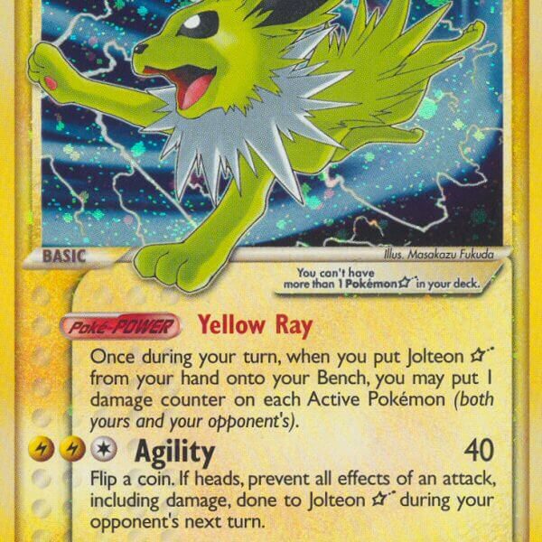 Jolteon Star Pokemon Kaart