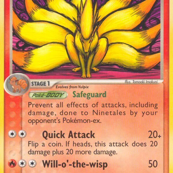 Ninetales Pokemon Kaart