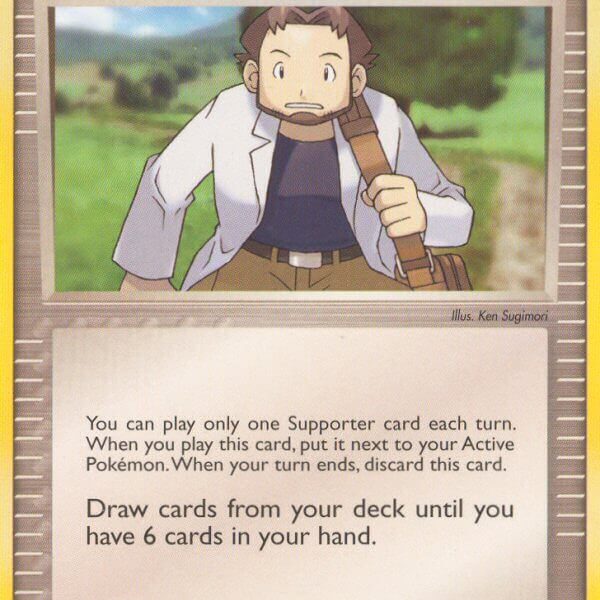 Professor Birch Pokemon Kaart
