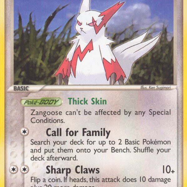 Zangoose Pokemon Kaart