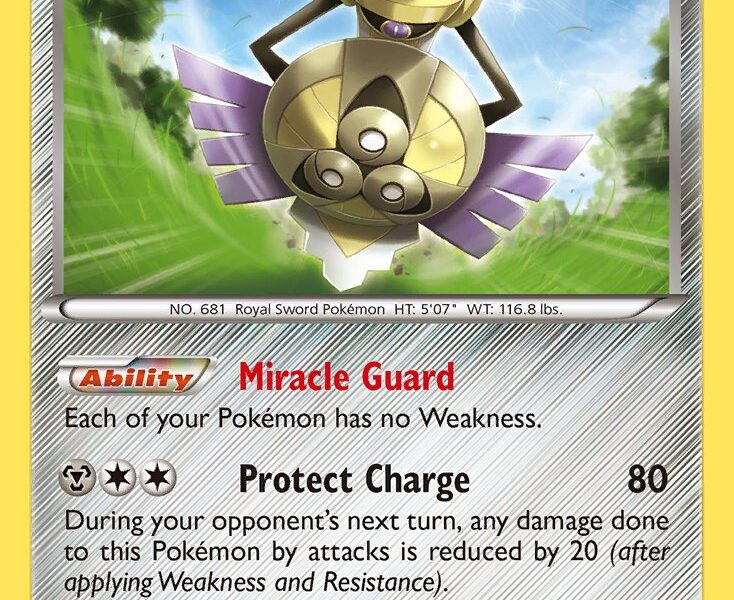 Aegislash Pokemon Kaart