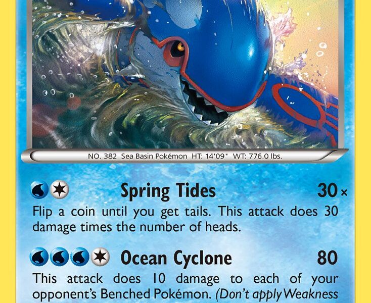 Kyogre Pokemon Kaart