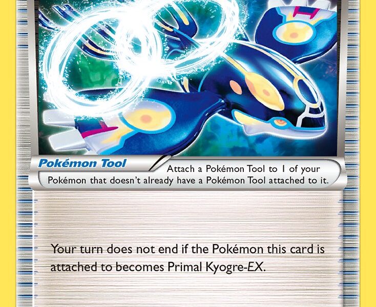 Kyogre Spirit Link Pokemon Kaart