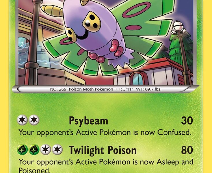 Dustox Pokemon Kaart