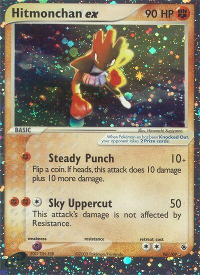 Hitmonchan ex Pokemon Kaart