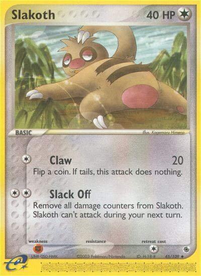 Slakoth Pokemon Kaart
