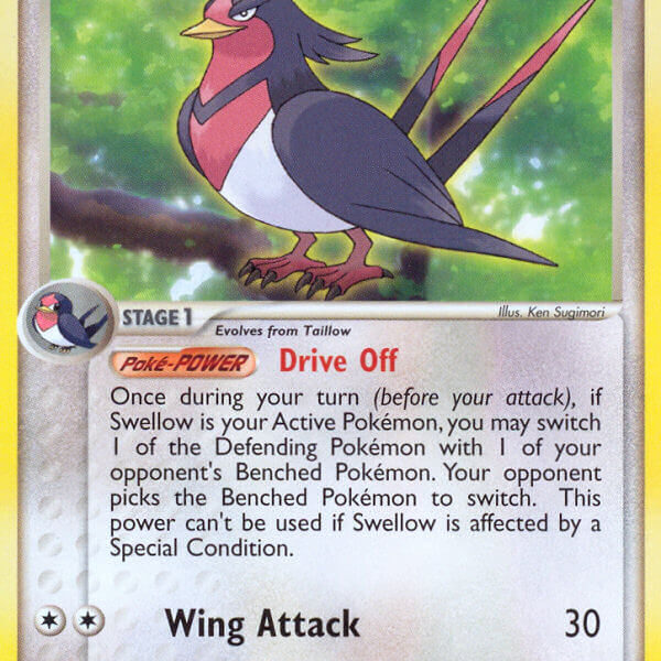 Swellow Pokemon Kaart