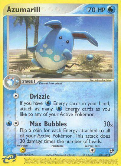 Azumarill Pokemon Kaart