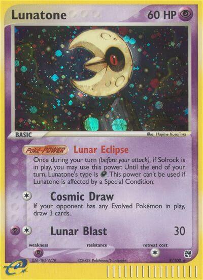 Lunatone Pokemon Kaart