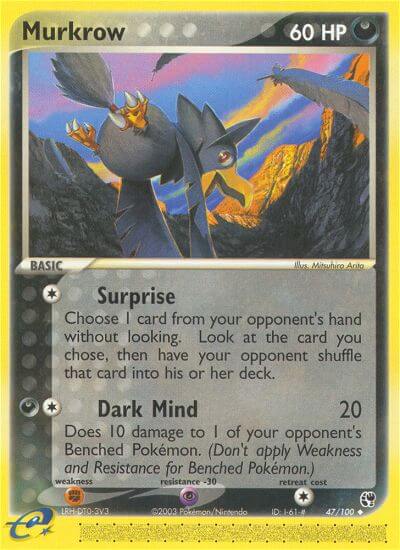 Murkrow Pokemon Kaart