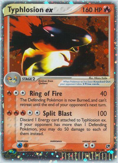 Typhlosion ex Pokemon Kaart