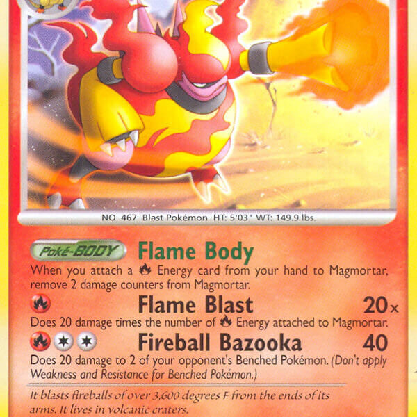 Magmortar Pokemon Kaart