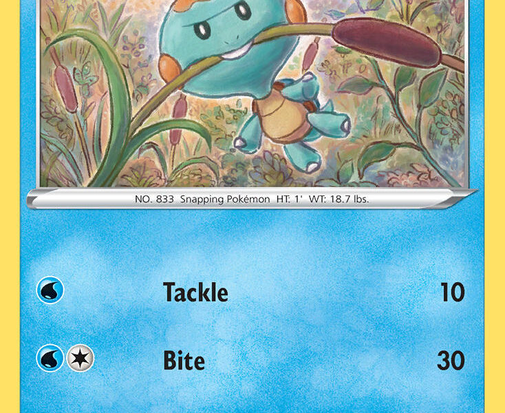Chewtle Pokemon Kaart