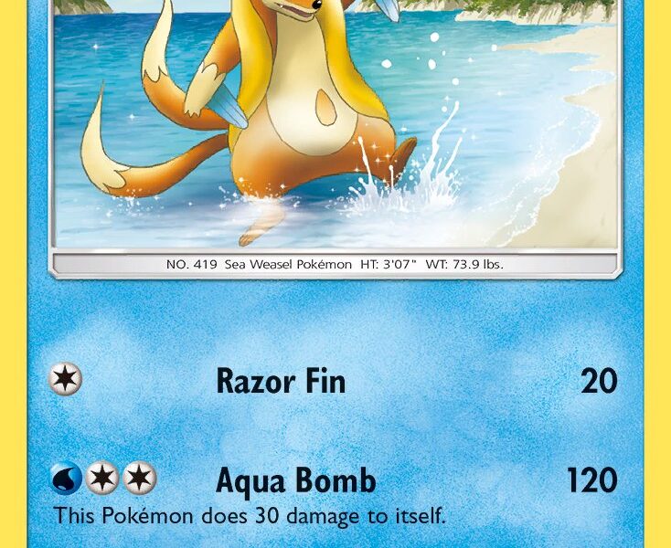 Floatzel Pokemon Kaart