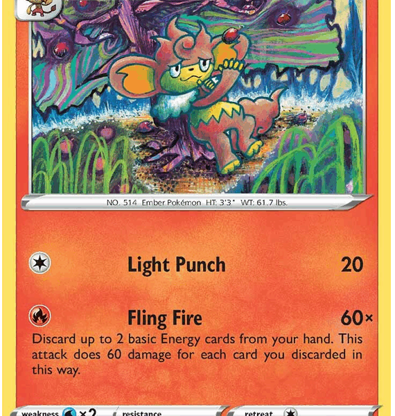 Simisear Pokemon Kaart