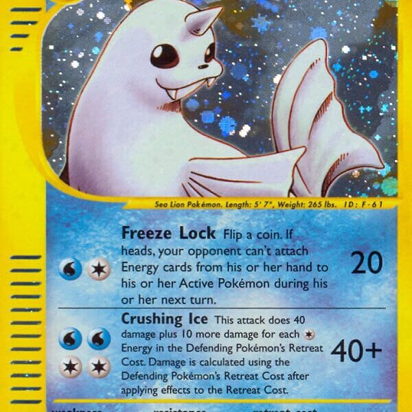 Dewgong Pokemon Kaart