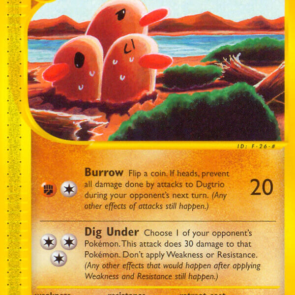 Dugtrio Pokemon Kaart