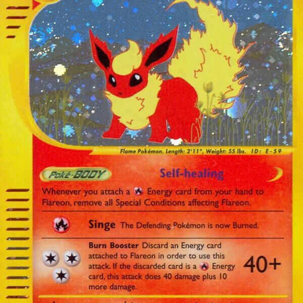 Flareon Pokemon Kaart