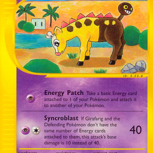 Girafarig Pokemon Kaart
