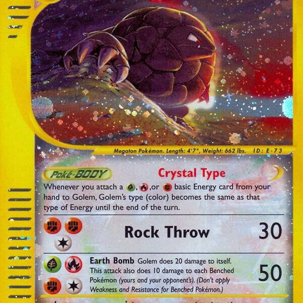 Golem Pokemon Kaart