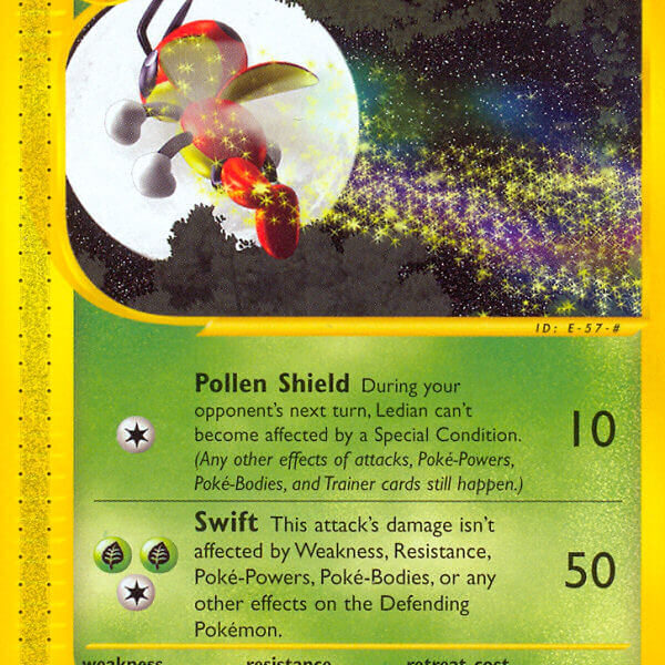 Ledian Pokemon Kaart