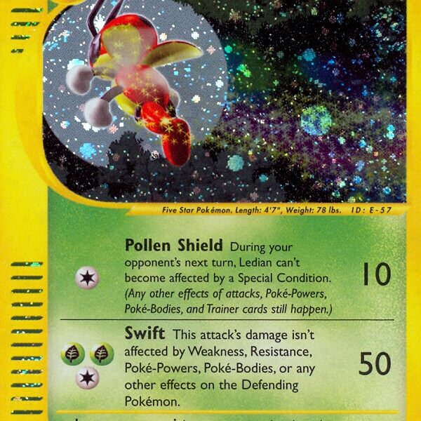 Ledian Pokemon Kaart