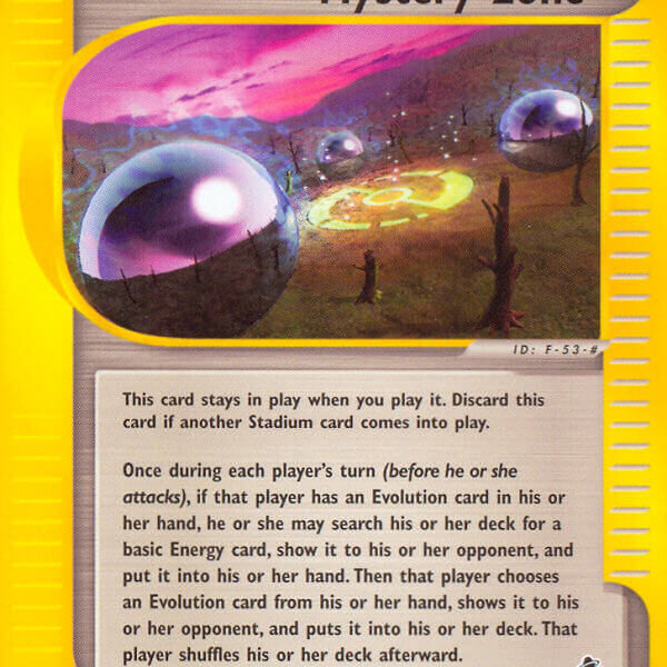 Mystery Zone Pokemon Kaart