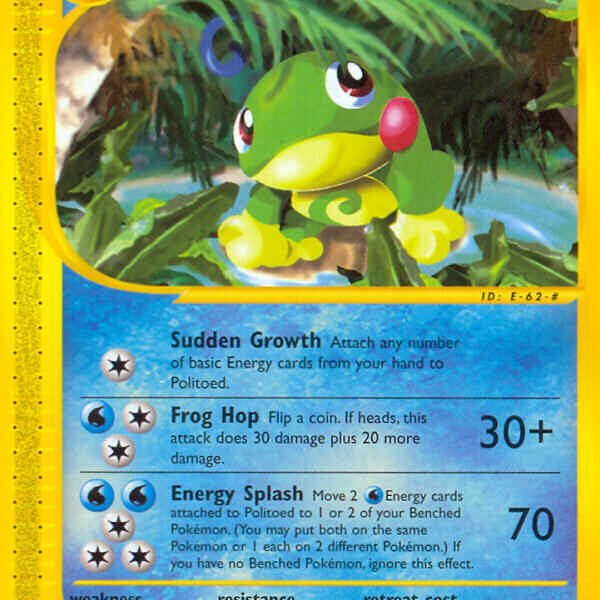Politoed Pokemon Kaart