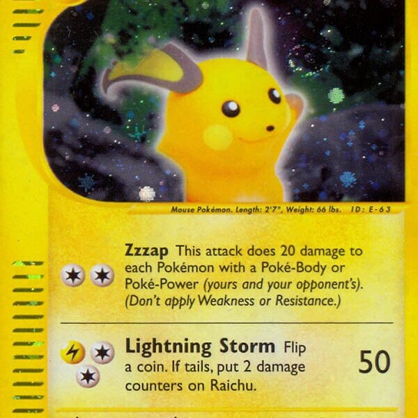 Raichu Pokemon Kaart